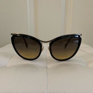 Miu miu black and gold sunglasses